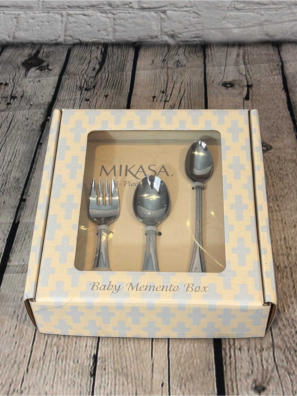 Mikasa 3 Piece Baby Silveware Memory Box
